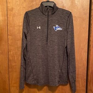 Under Armour HeatGear Charcoal Grey/Black Quarter-Zip